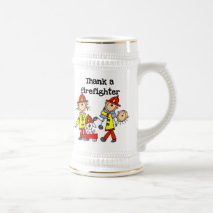 Caneca De Cerveja Camisetas e Presentes para Agradecer a um Bombeiro
