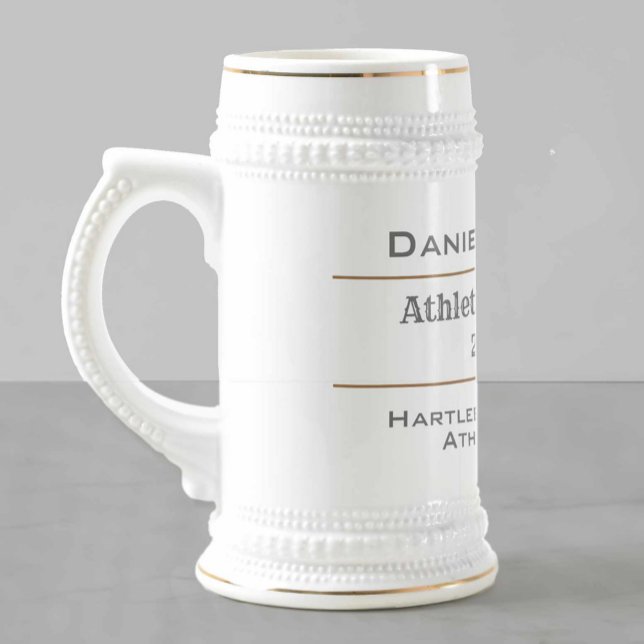 Caneca De Cerveja Campeão de atletismo (Criador carregado)