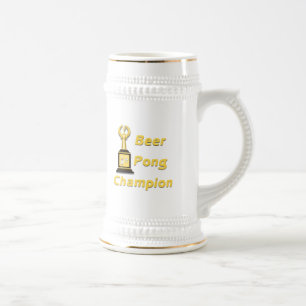 Caneca De Cerveja Campeão de Pong da cerveja