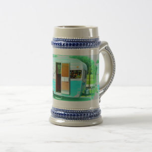 Caneca De Cerveja Camper Personalizado de Vintage