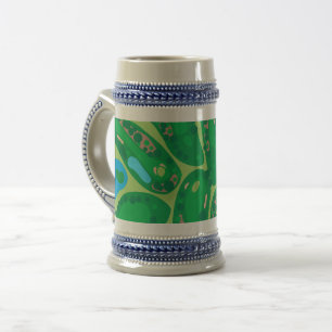 Caneca De Cerveja campo de golfe par verde
