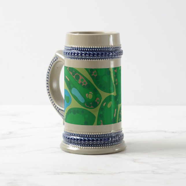 Caneca De Cerveja campo de golfe par verde (Frente Esquerda)