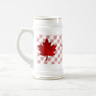 Caneca De Cerveja Canada-Maple Leaf por Shirley Taylor