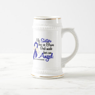 Caneca De Cerveja Cancro do cólon da irmã do anjo 2