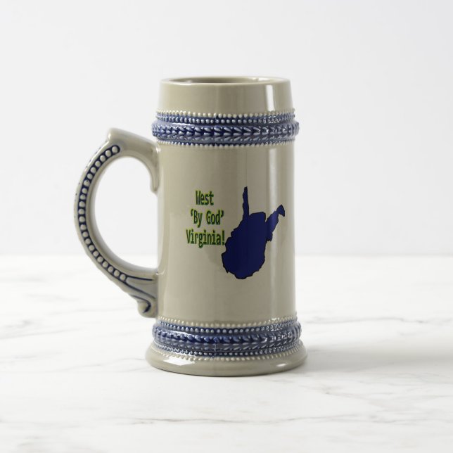Caneca De Cerveja "Caneca ocidental de Virgínia pelo deus" (Esquerda)