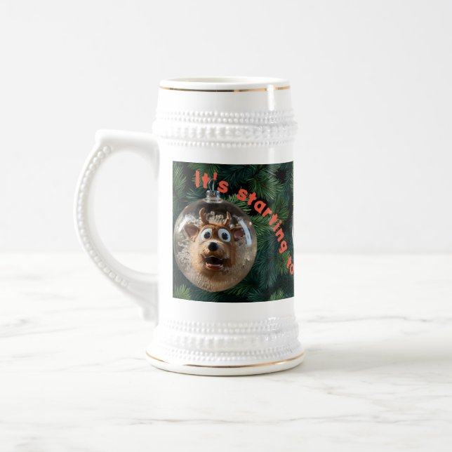 Caneca De Cerveja Canino de Natal (Esquerda)