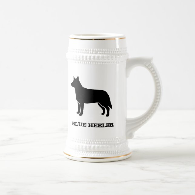 Caneca De Cerveja Cão australiano do gado (Direita)