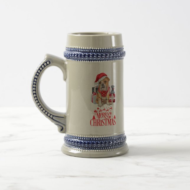 Caneca De Cerveja Cão de Natal (Esquerda)