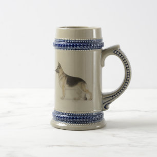 Caneca De Cerveja Cão german shepherd