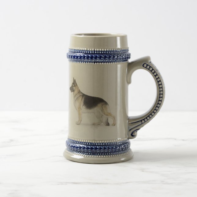 Caneca De Cerveja Cão german shepherd (Direita)