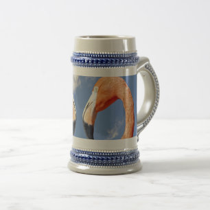 Caneca De Cerveja Caribe o coração do flamingo