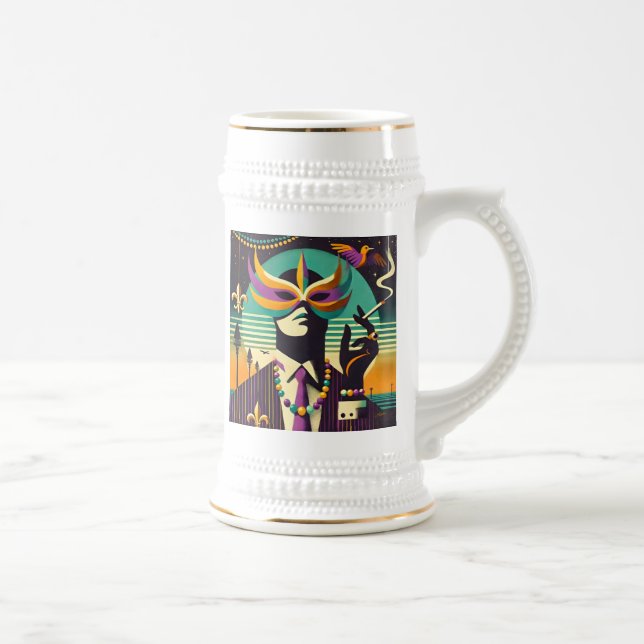 Caneca De Cerveja Carnaval O Homem que Fuma (Direita)