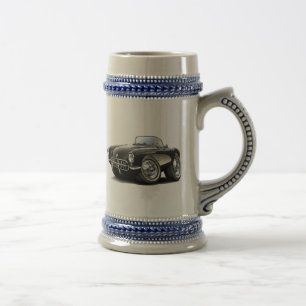 Caneca De Cerveja Carro 1956-57 preto de Corveta