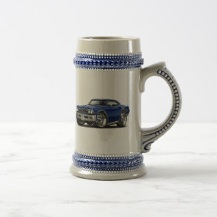 Caneca De Cerveja Carro 1966 azul escuro de Chevelle