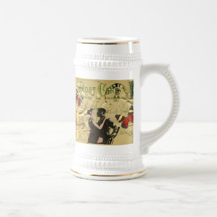 Caneca De Cerveja Cartão de posto Vintage Paris Tango