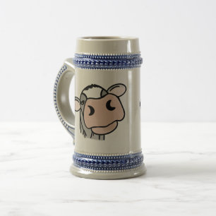 Caneca De Cerveja cartografia vaca branca-negra cinza rosa-rosa-faze