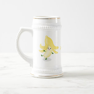 Caneca De Cerveja Cartoon de banana kawaii