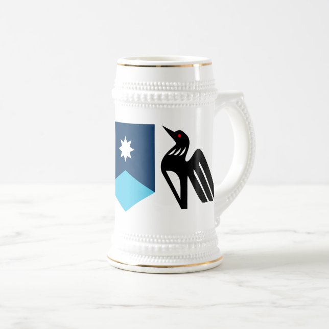 Caneca De Cerveja Casaco de Armas de Minnesota (Frente Esquerda)