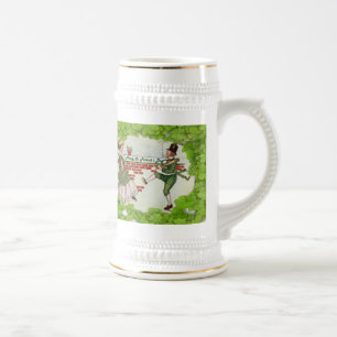 Caneca De Cerveja Casal Irlandês de Dança Vintage
