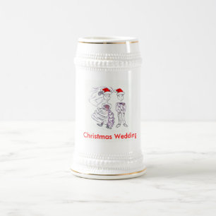 Caneca De Cerveja Casamento de Natal