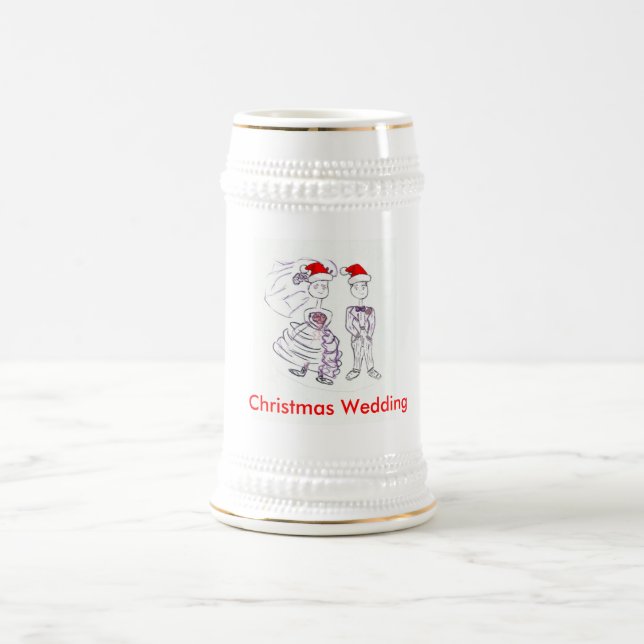 Caneca De Cerveja Casamento de Natal (Centro)