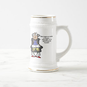 Caneca De Cerveja Casamento, Relâmpago, Humor Trovão