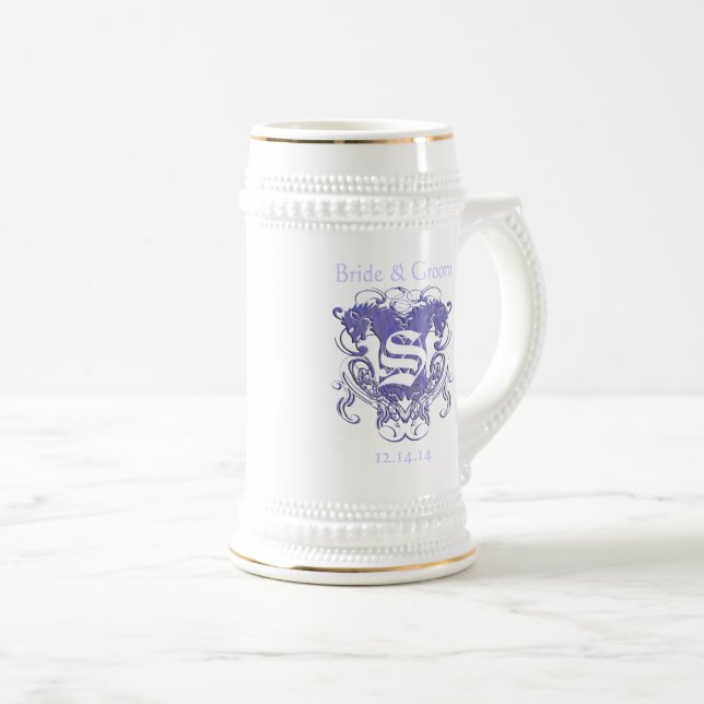 Caneca De Cerveja Casamento Renascentista Lion Rampant (Frente Esquerda)