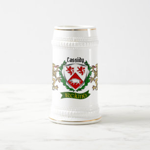 Caneca De Cerveja Cassidy/O'Cassidy Irish Shield Personalizado