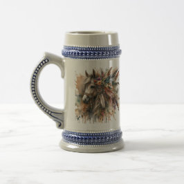 Caneca De Cerveja Cavalo Boho Lindo