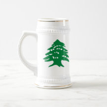 caneca de cerveja - cedro libanês