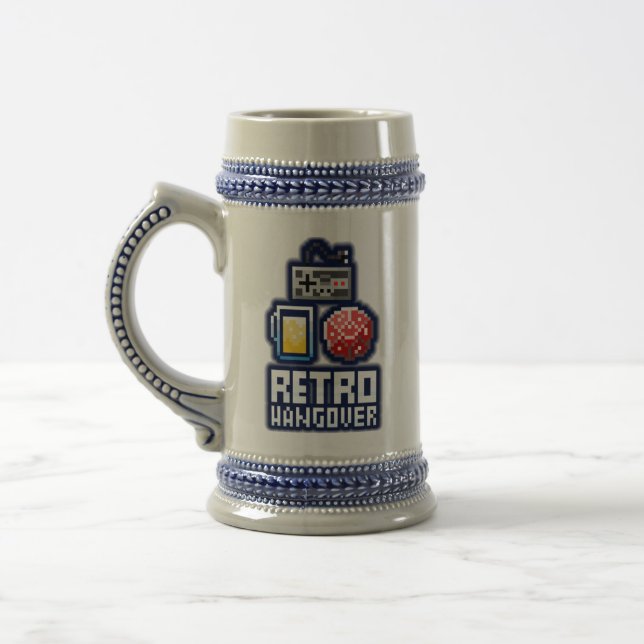 Caneca de cerveja cerâmica da cerveja do logotipo (Esquerda)