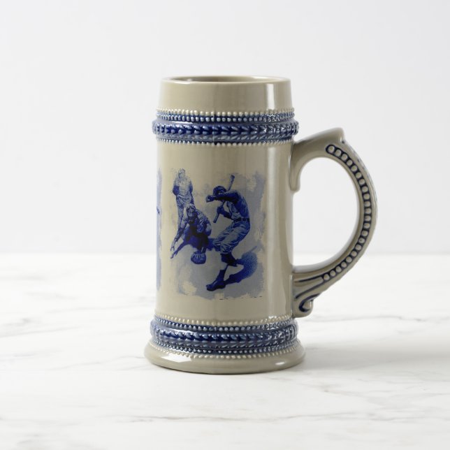 Caneca de cerveja Cerâmica para Jogadores de Baseb (Direita)