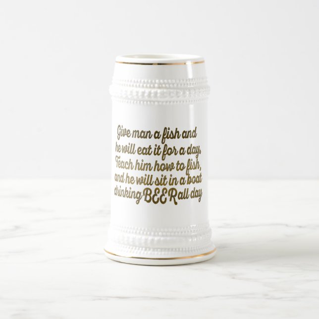 Caneca De Cerveja Cerveja De Bebendo Personalizada Pun Engraçado (Centro)