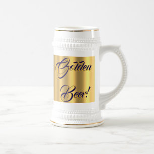 Caneca De Cerveja Cerveja ouro! no design ouro nº 8