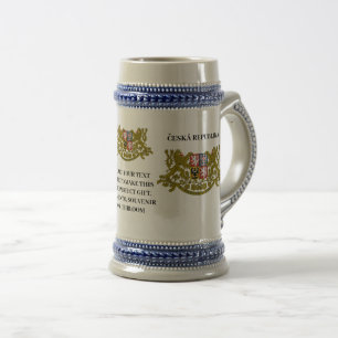 Caneca De Cerveja ČESKÁ REPUBLIKA Czechia Casaco de armas personaliz