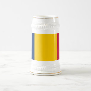 Caneca De Cerveja Chad Flag