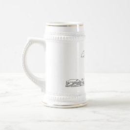 Caneca De Cerveja Charlotte North Carolina Personalizou Skyline