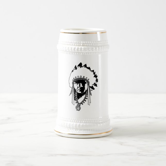 Caneca De Cerveja Chefe Mug indiano (Centro)