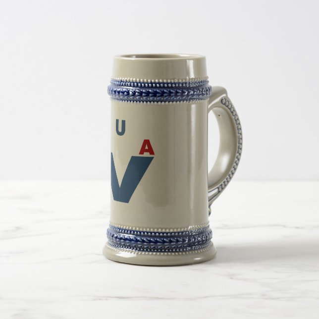 Caneca De Cerveja Chope grise  USA  VICTORY (Frente Esquerda)