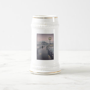 Caneca De Cerveja Chuva do crepúsculo no caminho para Shinobazu no J