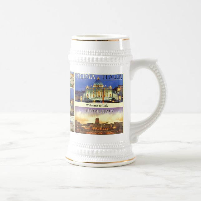 CANECA DE CERVEJA CIDADE DE ITALIA ROMANCE 33, ROME6A, CIDADE DE (Direita)
