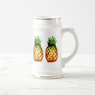 Caneca De Cerveja Cinco abacaxis esboçado