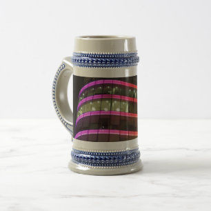 Caneca De Cerveja Cinza de iluminação de prédio/Caneca de cerveja az