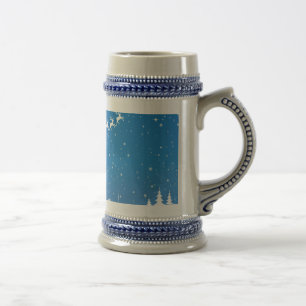 Caneca De Cerveja Cinza de inverno/Caneca de cerveja azul de 18 oz