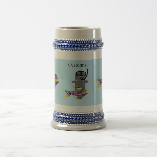 Caneca De Cerveja Cinza Seal Thunder_Cove (Centro)