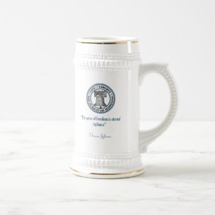 Caneca De Cerveja Citações de Thomas Jefferson (vigilância)
