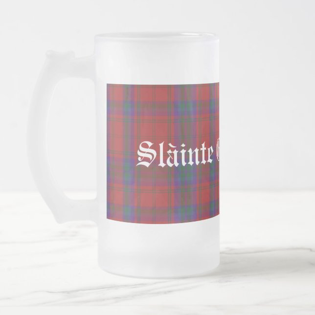 Caneca de cerveja Clã MacDougall Tartan Clássica (Esquerda)