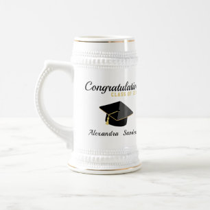 Caneca De Cerveja Classe de graduação minimalista moderna de 2023