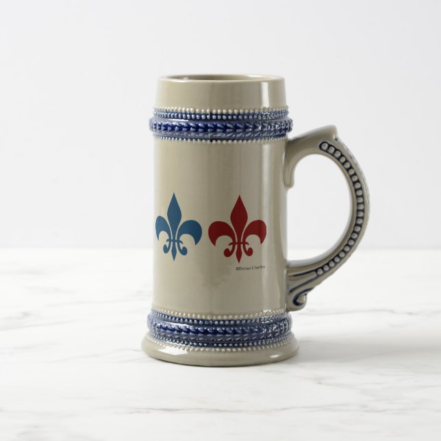 Caneca de cerveja clássica da flor de lis (Direita)