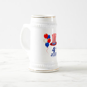 Caneca De Cerveja Clássico do dia da Independência de 4 de julho do 